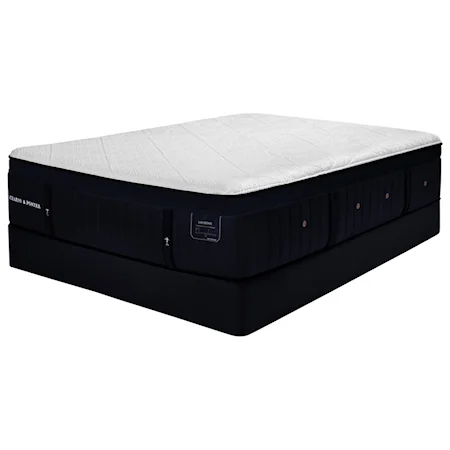 King 16" Luxury Ultra Plush Premium Hybrid Mattress and 5" SXLP Low Profile Foundation